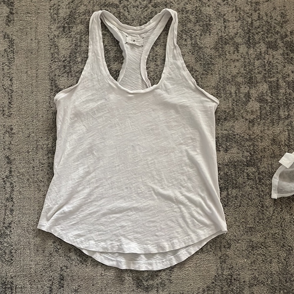 Lou & Grey White Racerback Tank Top